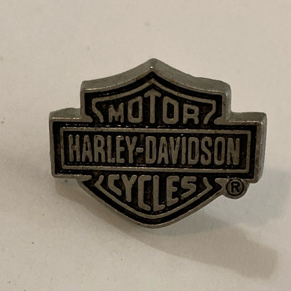 Harley Davidson Motorcycles Hat Pin Metal & Black Motorcycle Biker Logo